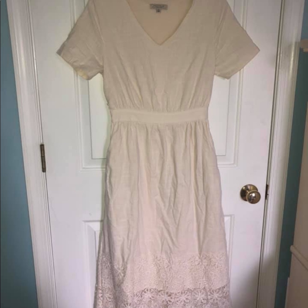 Roolee boutique white lace dress